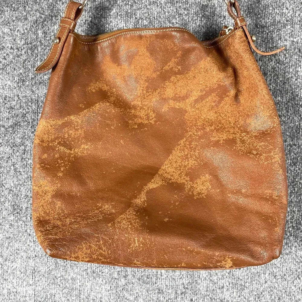 Dillen Pocket Sac Dooney Bourke Brown Leather Hobo Bag Patina Purse‎ Crossbody